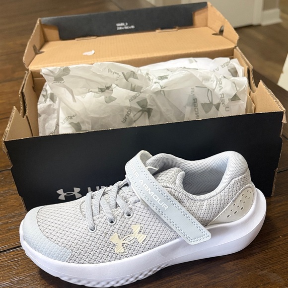 Under Armour Kids' Light Gray Sneakers